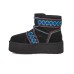 UGG CLASSIC MINI II BRAID PLATFORM BLACK