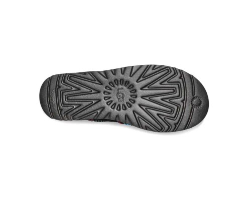 UGG CLASSIC MINI II BRAID PLATFORM BLACK