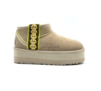 UGG CLASSIC ULTRA MINI BRAID PLATFORM SAND