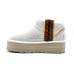 UGG CLASSIC ULTRA MINI BRAID PLATFORM WHITE