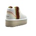UGG CLASSIC ULTRA MINI BRAID PLATFORM WHITE