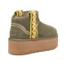 UGG CLASSIC ULTRA MINI BRAID PLATFORM BURT OLIVE