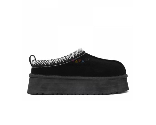 UGG WOMEN'S TASMAN TAZZ PLATFORM BLACK