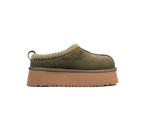 UGG WOMEN'S TASMAN TAZZ PLATFORM BUNRT OLIVE