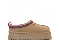 UGG WOMEN'S TASMAN TAZZ PLATFORM CHESTNUT