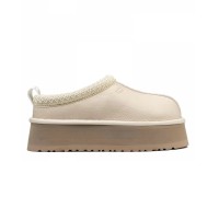 UGG WOMEN'S TASMAN TAZZ PLATFORM LEATHER SAND