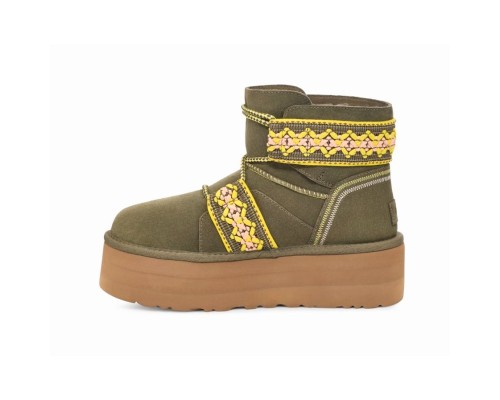 UGG WOMEN MINI II BRAID PLAT KHAKI