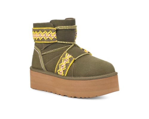 UGG WOMEN MINI II BRAID PLAT KHAKI