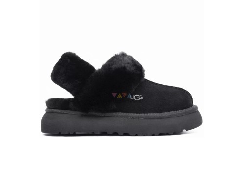 UGG SLIPPERS DISQUETTE  BLACK