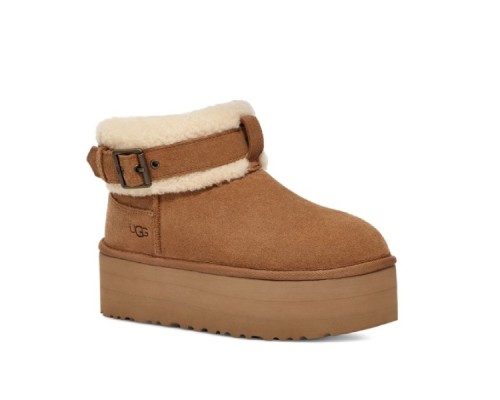 UGG ULTRA MINI BELTED ROLLER CHESTNUT