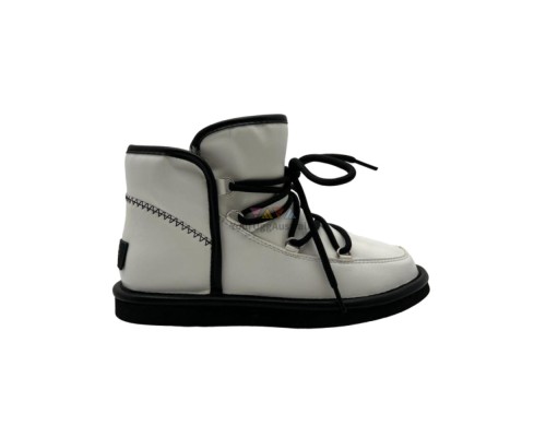 UGG LODGE MINI II LEATHER WHITE