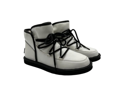 UGG LODGE MINI II LEATHER WHITE