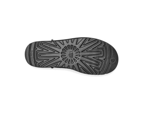 UGG CLASSIC MINI ZIPPER TAPE LOGO BLACK