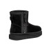 UGG CLASSIC MINI ZIPPER TAPE LOGO BLACK