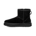 UGG CLASSIC MINI ZIPPER TAPE LOGO BLACK