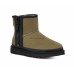 UGG CLASSIC MINI ZIPPER TAPE BURNT OLIVE