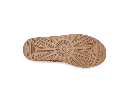 UGG CLASSIC MINI ZIPPER TAPE LOGO CHESTNUT