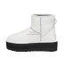 CLASSIC MINI PLATFORM WHITE LEATER/BLACK