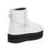 CLASSIC MINI PLATFORM WHITE LEATER/BLACK