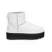 CLASSIC MINI PLATFORM WHITE LEATER/BLACK