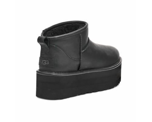 CLASSIC ULTRA MINI PLATFORM LEATHER BLACK