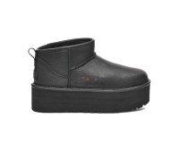 CLASSIC ULTRA MINI PLATFORM LEATHER BLACK