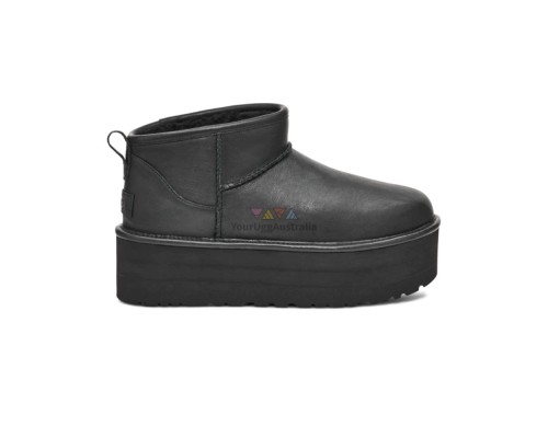 CLASSIC ULTRA MINI PLATFORM LEATHER BLACK