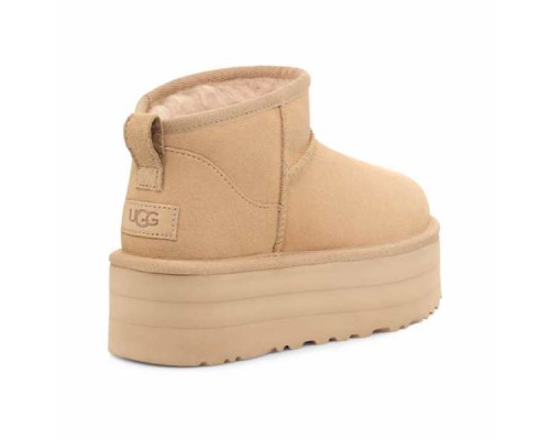 UGG CLASSIC ULTRA MINI PLATFORM SAND