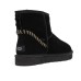 UGG CLASSIC MINI DECO SUEDE BOOT MEN'S BLACK