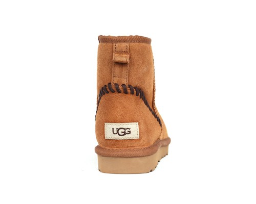 UGG CLASSIC MINI DECO SUEDE BOOT MEN'S CHESTNUT