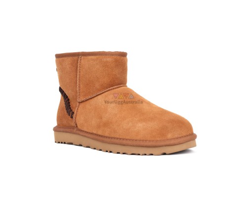 UGG CLASSIC MINI DECO SUEDE BOOT MEN'S CHESTNUT