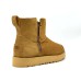 UGG CLASSIC ZIP MINI SUEDE BOOT CHESTNUT