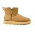 UGG CLASSIC ZIP MINI SUEDE BOOT CHESTNUT