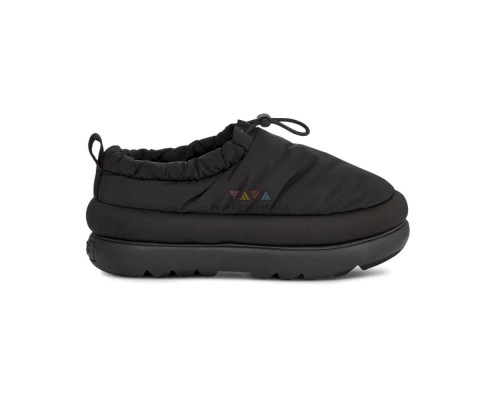 UGG MAXI HERITAGE BRAID CLOG BLACK