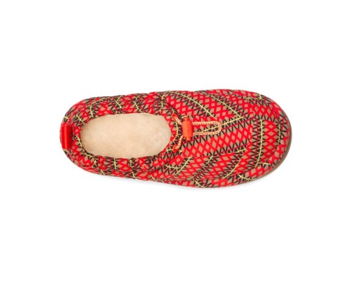 UGG MAXI HERITAGE BRAID CLOG RED