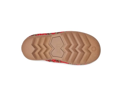 UGG MAXI HERITAGE BRAID CLOG RED