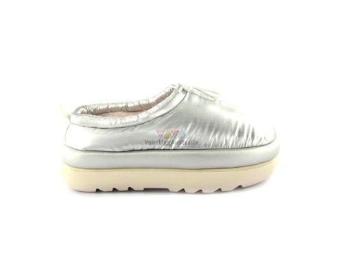 UGG MAXI HERITAGE BRAID CLOG SILVER