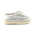 UGG MAXI HERITAGE BRAID CLOG SILVER