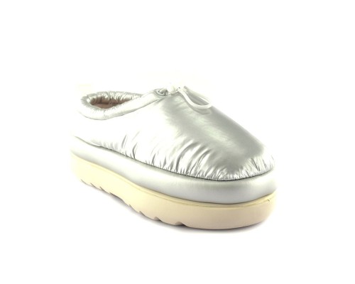UGG MAXI HERITAGE BRAID CLOG SILVER