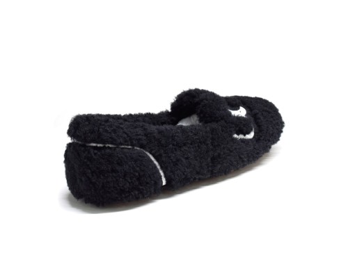 UGG WOMEN'S HAILEY FLAFF LOFER BLACK