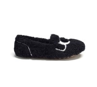 UGG WOMEN'S HAILEY FLAFF LOFER BLACK