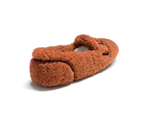 UGG WOMEN'S HAILEY FLAFF LOFER BROWN