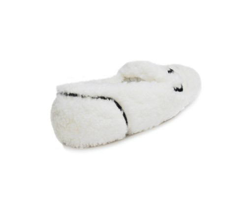 UGG WOMEN'S HAILEY FLAFF LOFER WHITE