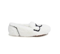 UGG WOMEN'S HAILEY FLAFF LOFER WHITE