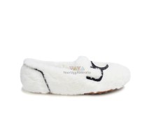 UGG WOMEN'S HAILEY FLAFF LOFER WHITE