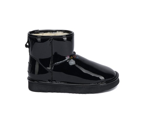 UGG JIMMY CHOO MINI PATENT II BLACK