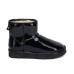 UGG JIMMY CHOO MINI PATENT II BLACK