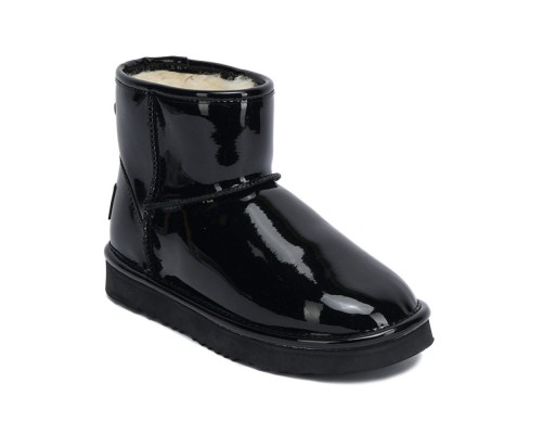 UGG JIMMY CHOO MINI PATENT II BLACK