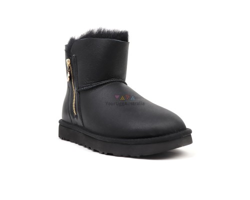 UGG BAILEY ZIP MINI BOOT METALLIC BLACK