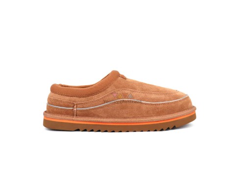 UGG WOMEN'S TASMAN CALI WAVE CHESTNUT/ORANGE SODA